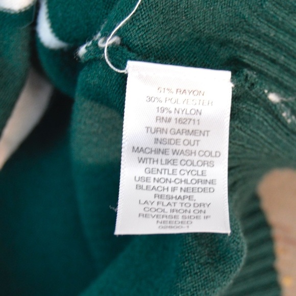 Liz Claiborne Lightweight Striped Crew Neck Balloon Sleeve Pullover Sweater Lg - Picture 7 of 8